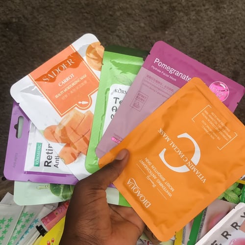 Assorted facial sheet masks